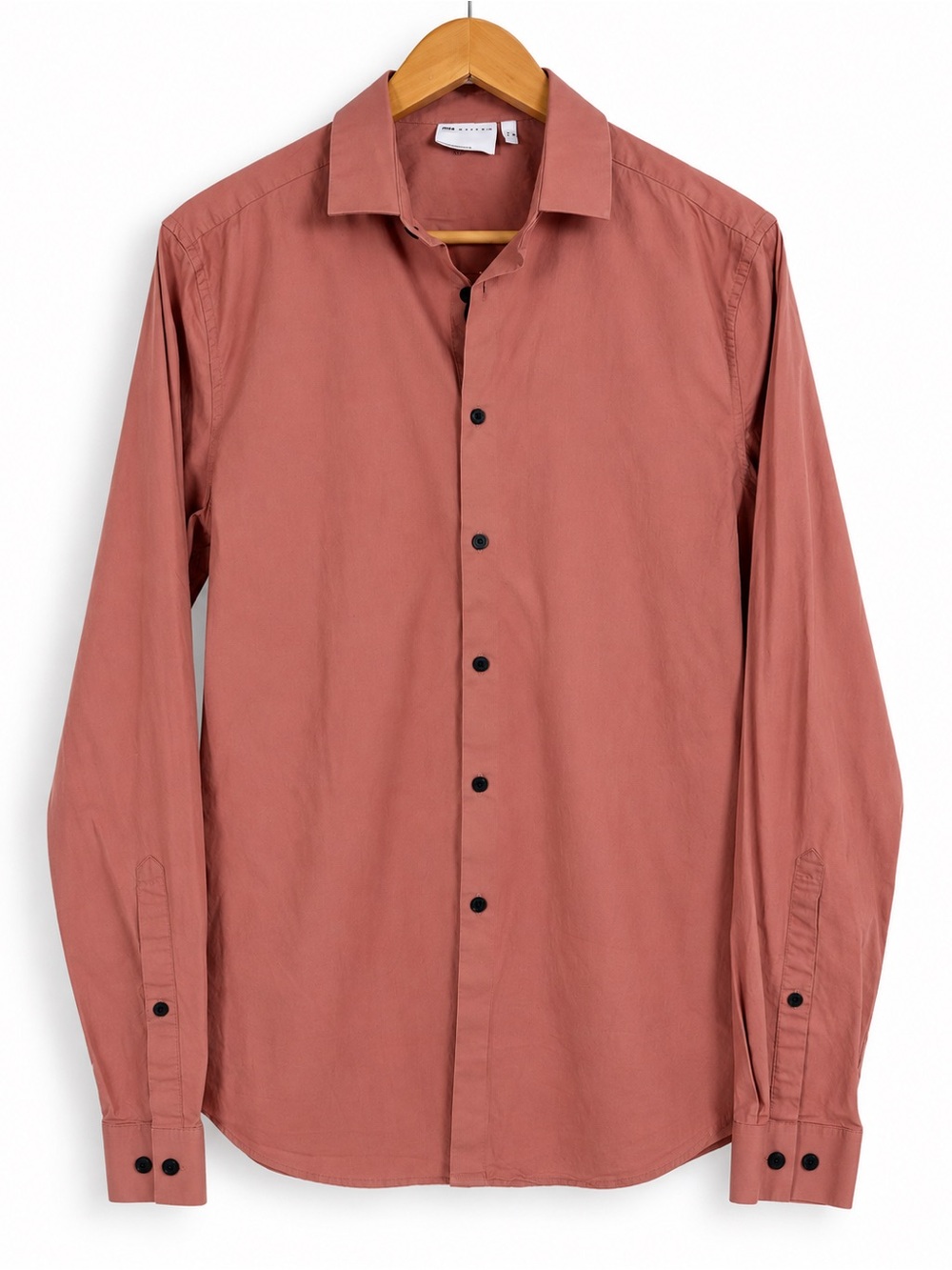 asos large tall mauve pink mens long sleeve button down office party casual dres
